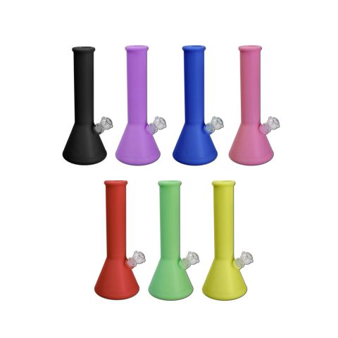 Silicone Bong Ice with Glass Bowl -Black