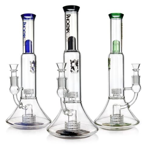 Phoenixstar Dual Chamber Percolator Beaker Glass Bong