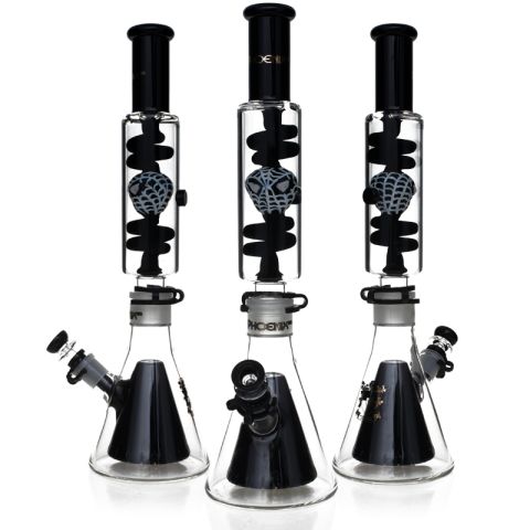 PHOENIX FULL GLASS COIL BONG SPIDER MAN 45CM