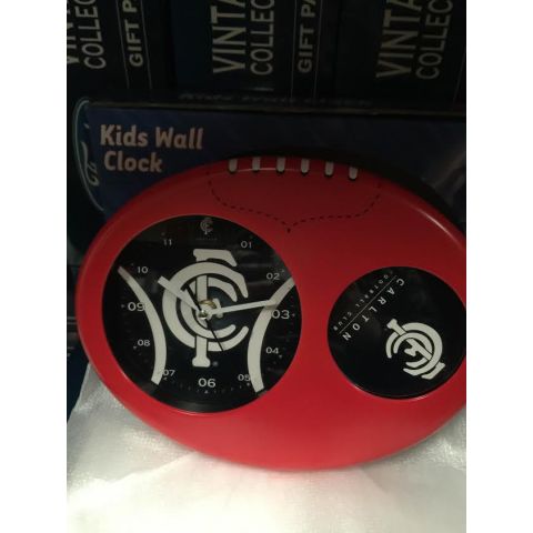 AFL Kids Clock CARLTON
