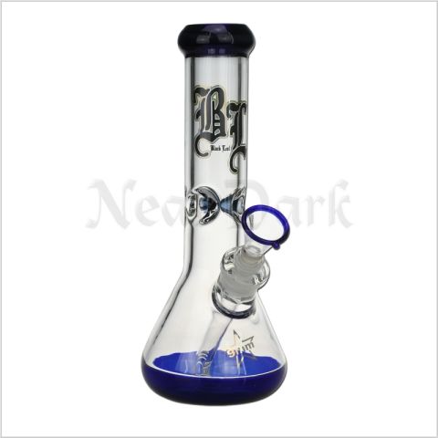 Black Leaf 9mm Beaker Bong Blau