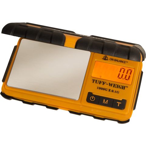 Tuff-Weigh Rugged Rubber Grip Digital Pocket Scale (1000g x 0.1g)