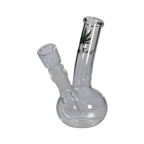Glass Bong 'Black Leaf'