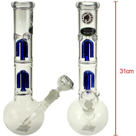Stone Age With Dual Tar Catcher - Glass Bongs
