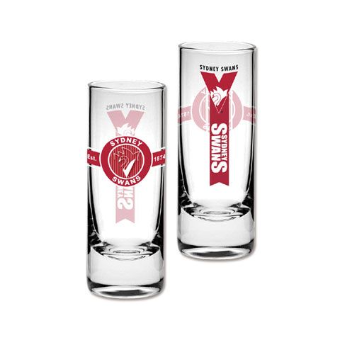 SYDNEY SWANS 2 Shots Glasses
