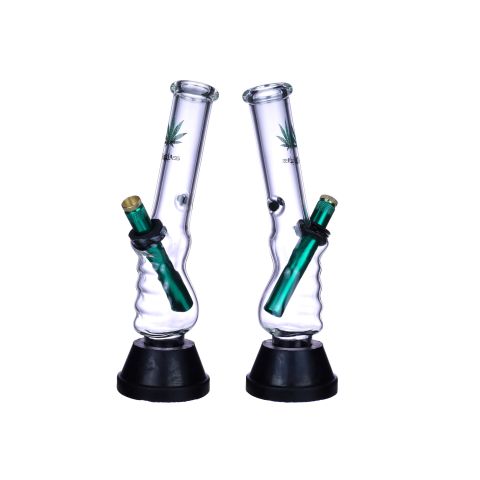 OLS CLASSIC BONG GREEN LEAF MINI GRIPPER