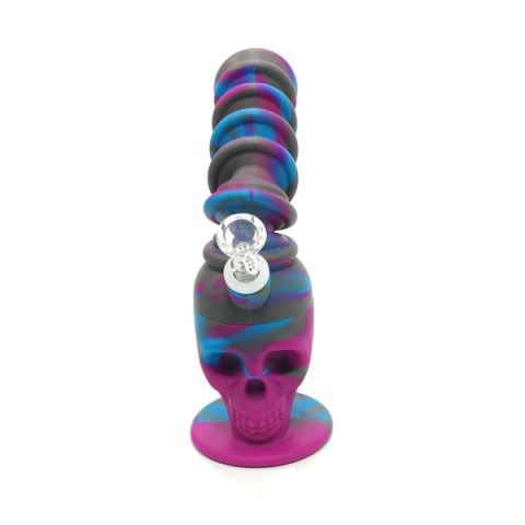 Silicone  Skull Collapsible Bong 24cm