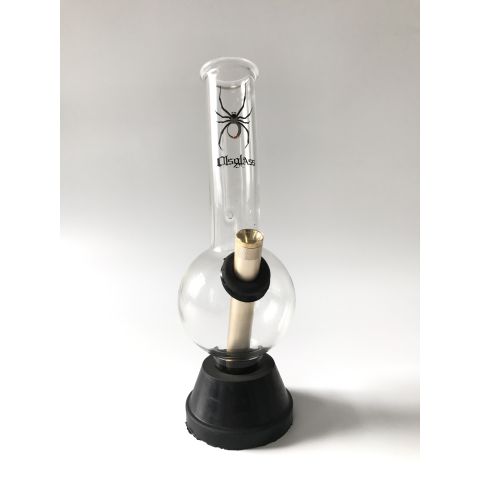 OLS RUBBER BASE GLASS BONG HURRICANE-SPIDER