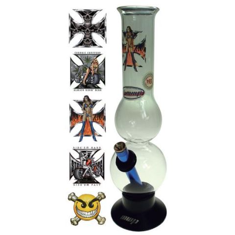 Glass bong dubble bubble with choppers print