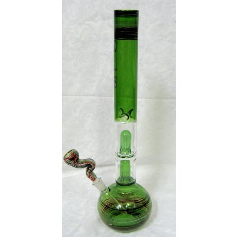 Rasta Double Perc Water Pipe
