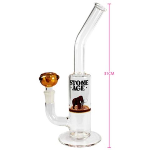 Stone Age Bag Pipe With Golden Filter Strainer 31cm
