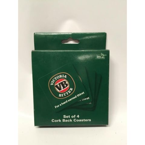 VB Set of 4 Cork Back Coasters