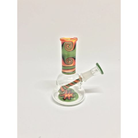 OLS FULL GLASS PERCULATOR MINI BONG