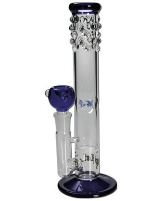 'Black Leaf' Glass Bong Ice with Frit