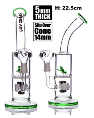 Stone Age With Frog & Honeycomb Perc Green 