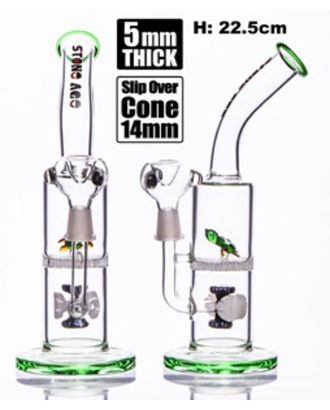 Stone Age With Turtle & Honeycomb Perc Green