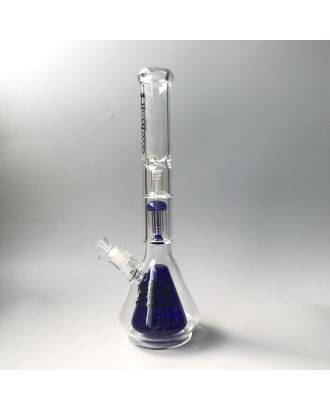 OLS 6-Arm Perco Icebong With Double Bottle Blue