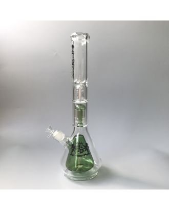 OLS 6-Arm Perco Icebong With Double Bottle Green