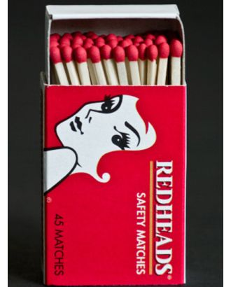 Red Heads Safety Matches Set 10