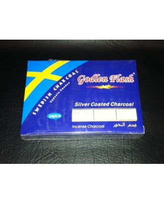 Golden Flash Shisha Charcoal--30PCS 