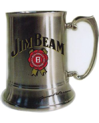 Jim Beam Label Stainless Steel Tudor 480ml/16oz