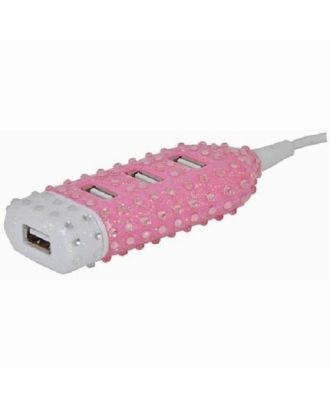 BlingBling Pink USB 2.0 HUB 4 port  
