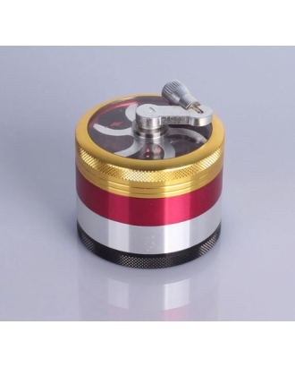 Colorful Aluminum Herb Grinder with Mill Handle 