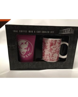 10oz Coffee mug and can cooler set