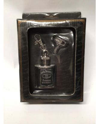 JACK DANIELS Leather flask and Funnel Set