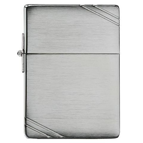 ZIPPO Replica With Slashes Lighter Brushed Chrome