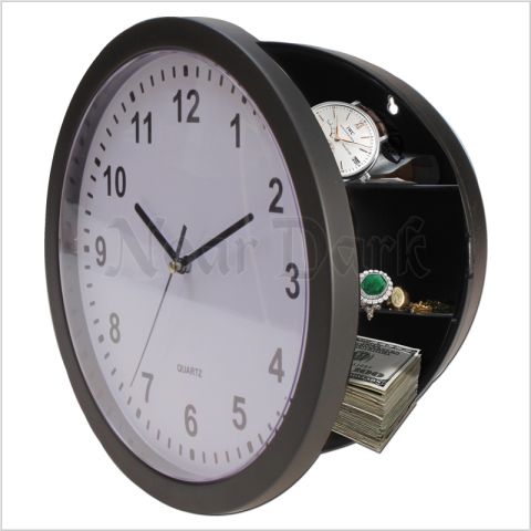 Wall Clock Stash Container 