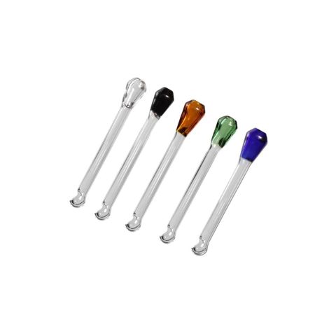 Glass Snorter with integrated Spoon