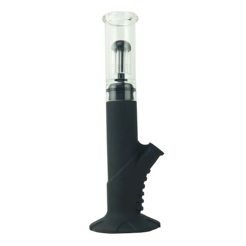 Silicone Bongs With 8ARM Tree Perc Glass Top 