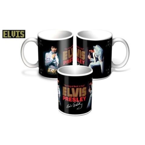 ELVIS King of Rock Coffee Mug 10oz
