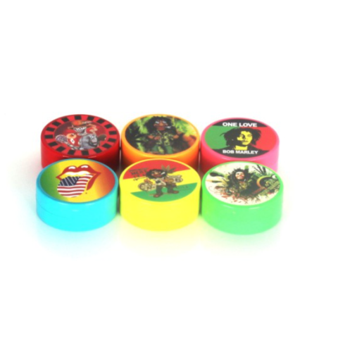 Quality Colorful 2 Layers Custom Plastic Herb Grinder 
