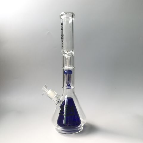OLS 6-Arm Perco Icebong With Double Bottle Blue
