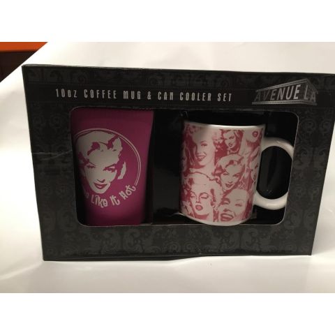 10oz Coffee mug and can cooler set
