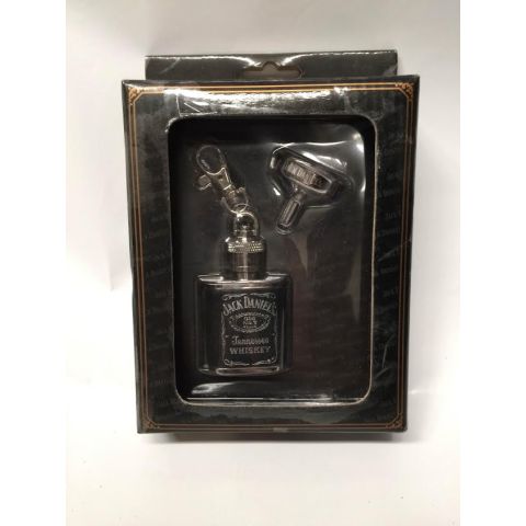 JACK DANIELS Leather flask and Funnel Set
