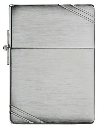 ZIPPO Replica With Slashes Lighter Brushed Chrome