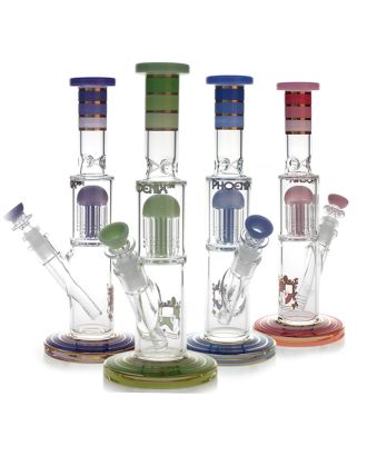 PHOENIX FULL GLASS STRAIGHT TUBE BONG 31cm