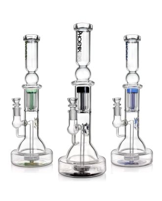 Phoenixstar 16.5" Dual Percolator Beaker Glass Bong – 8-Arm Tree & Matrix Edition