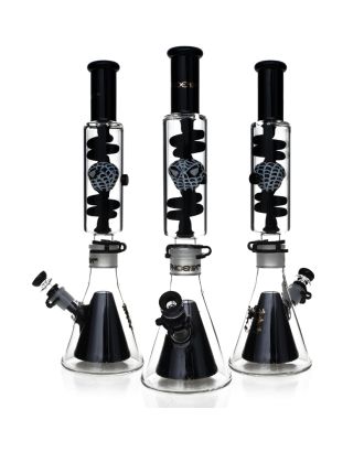 PHOENIX FULL GLASS COIL BONG SPIDER MAN 45CM