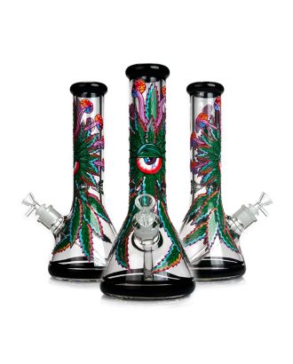 Phoenixstar 13.5" Thick Glass Beaker Bong – Mystic Leaf Edition