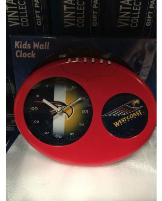 AFL Kids Clock WESTCOAST EAGLE