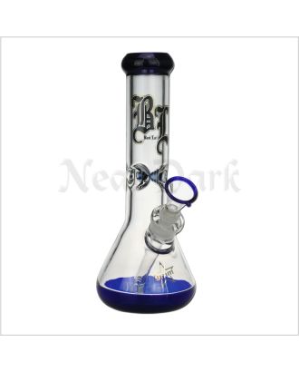 Black Leaf 9mm Beaker Bong Blau