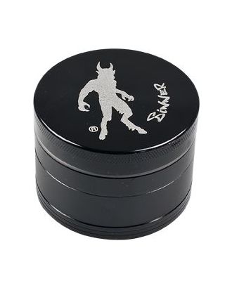 Grinder Aluminium Sinner (Ø55mm, 4 parts) Black