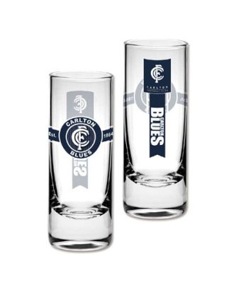 CARLTON BLUES 2 shots glasses