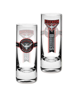 ESSENDON BOMBERS 2 Shots Glasses