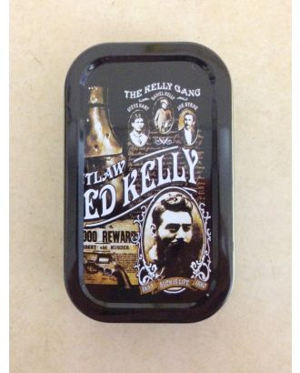 Tobacco tin with Ned Kelly Print
