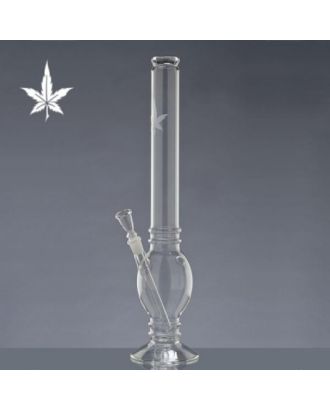 Glass Bong With Leaf